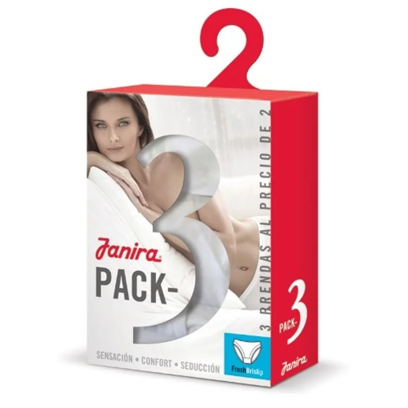 Janira – Essential Brief 3er-Pack Schwarz