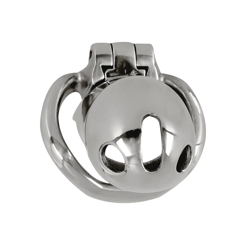Keuschheitskäfig mit Hodenring und Schloß aus Edelstahl