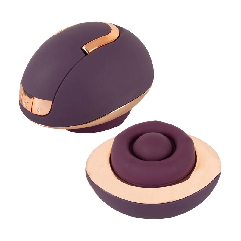 Auflegevibrator mit Haltering + rotierenden Massagekugeln - 9,9 cm