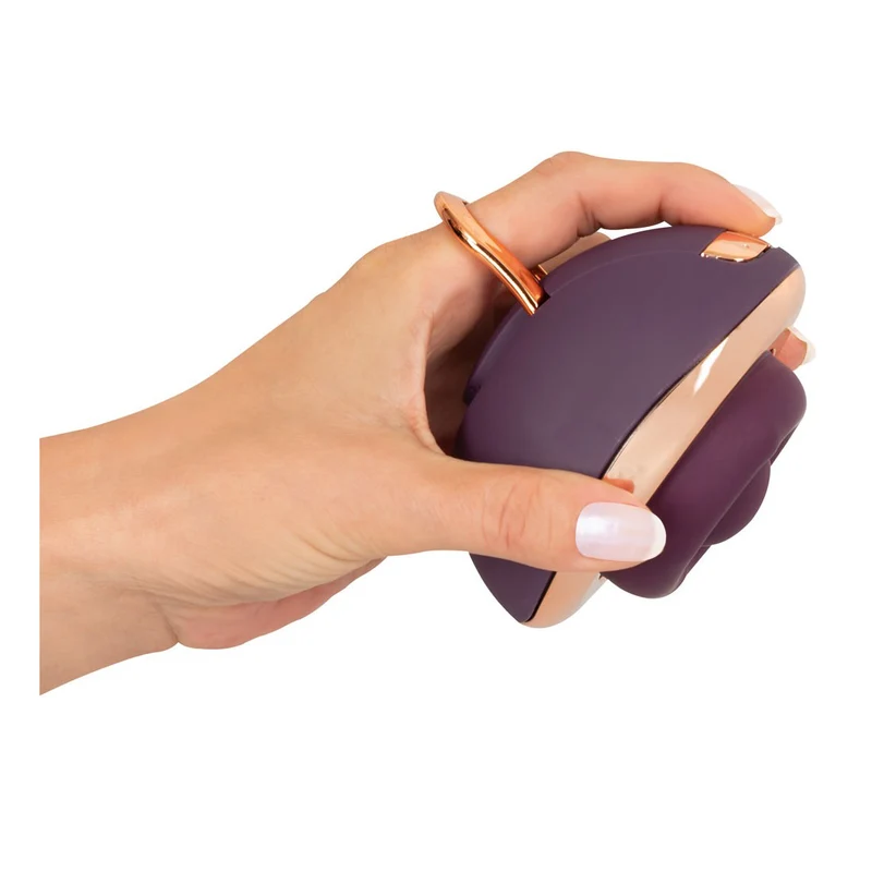 Auflegevibrator mit Haltering + rotierenden Massagekugeln - 9,9 cm