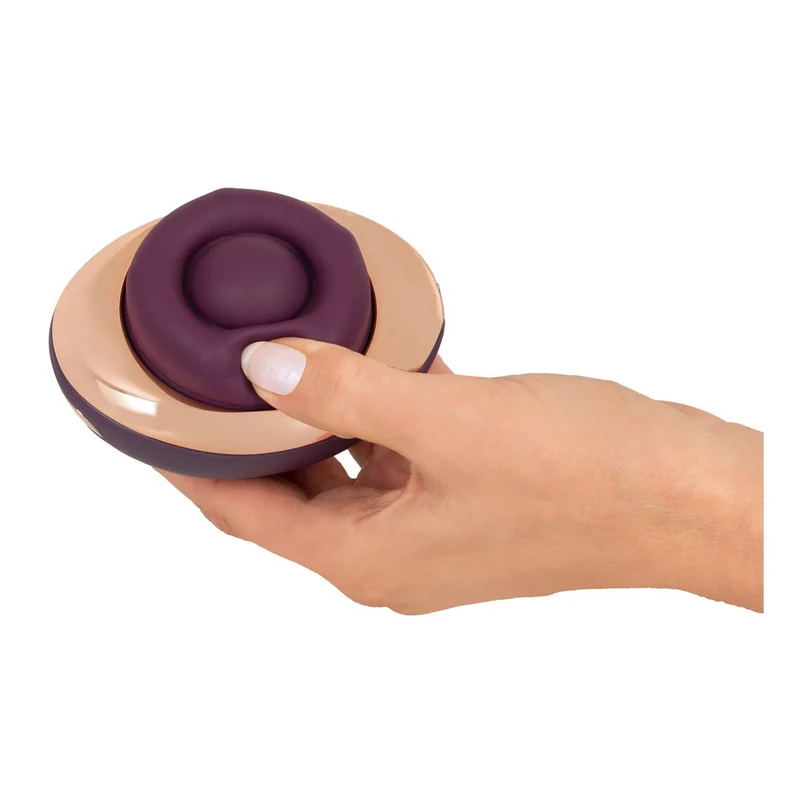 Auflegevibrator mit Haltering + rotierenden Massagekugeln - 9,9 cm
