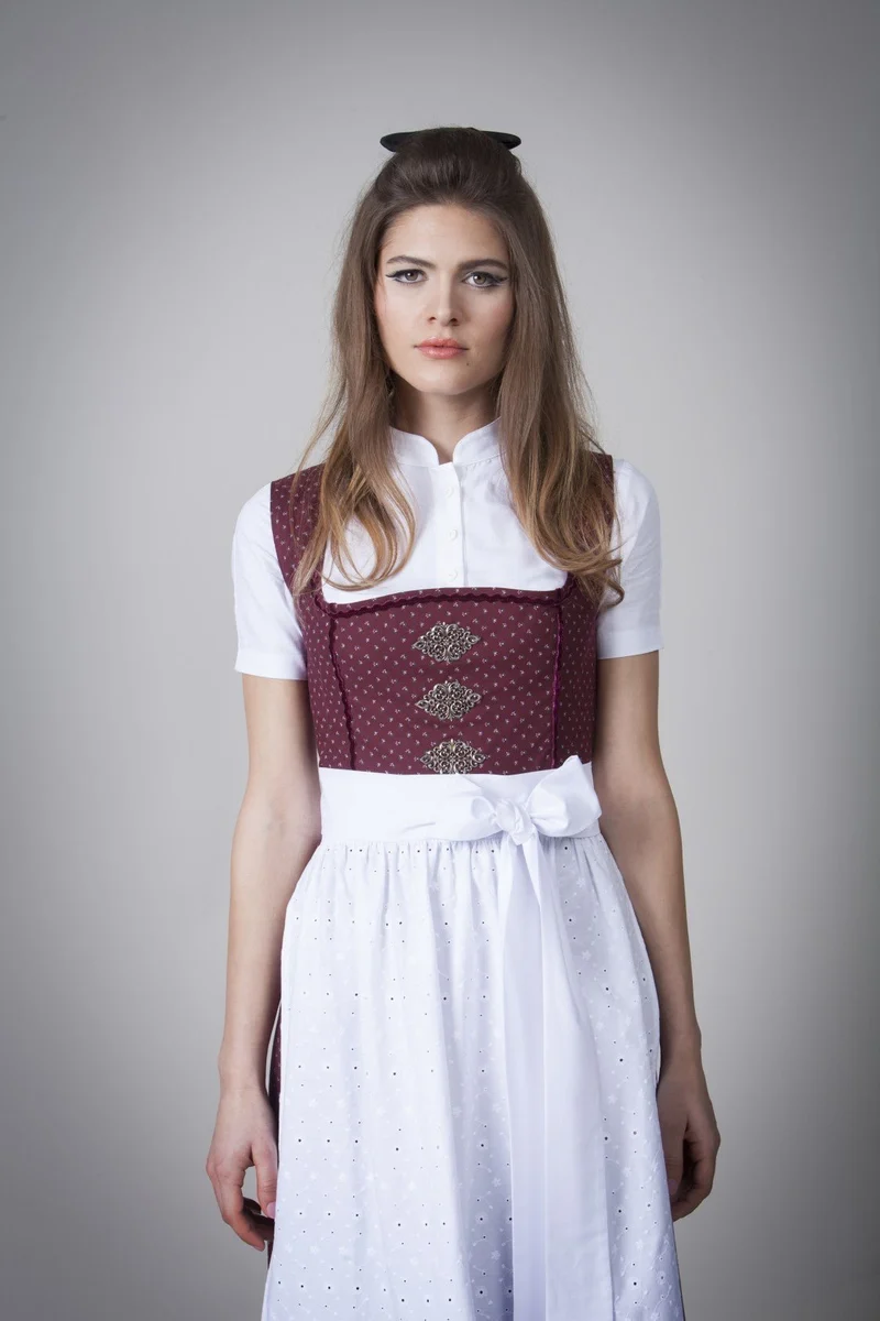 BW DIRNDL VINTAGE FLOWERS PFLAUME