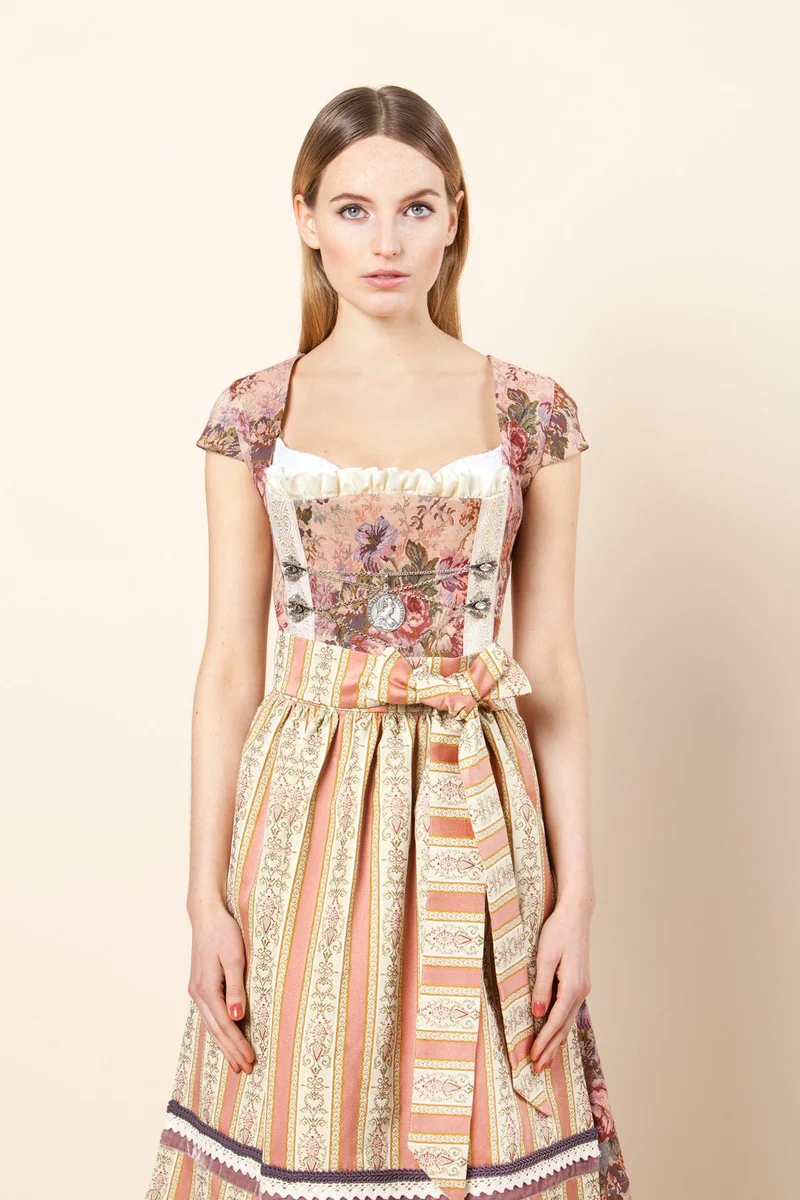 DIRNDL VINTAGE GOBELIN STRETCH ROSE