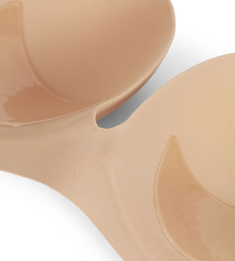 Trägerloser selbstklebender Bandeau-BH in Nude