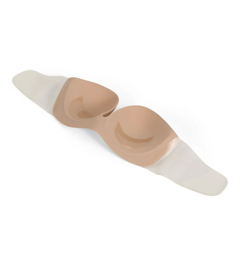 Trägerloser selbstklebender Bandeau-BH in Nude
