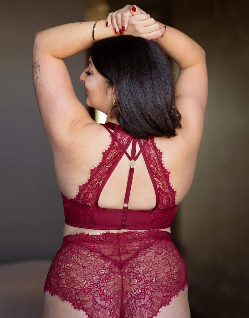 Vorderverschluss-BH Pure Luxe Bordeaux
