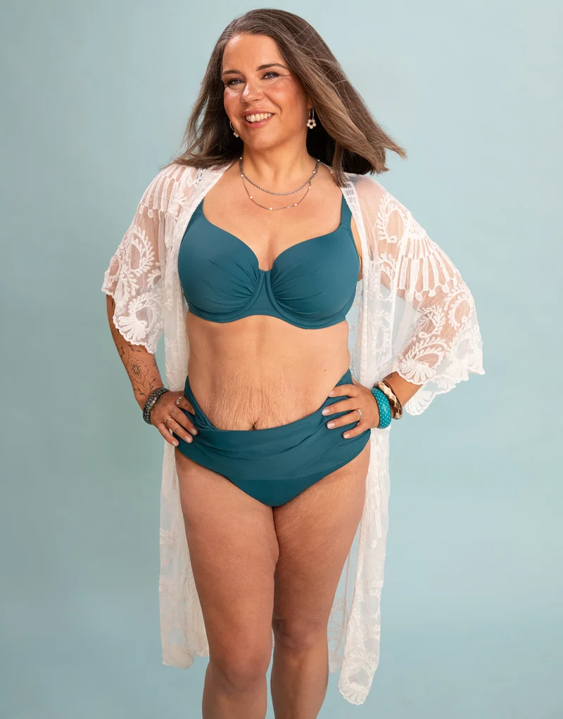 Beach-Kimono Mambo Long Ivory