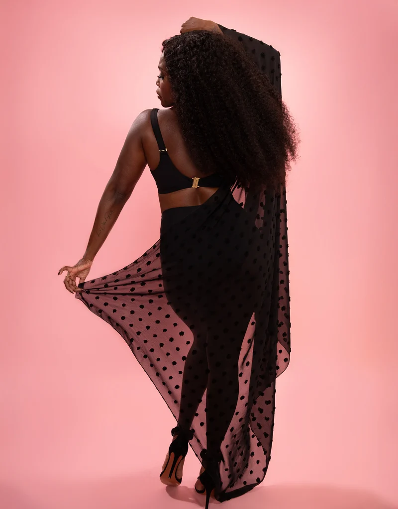 Pareo Dots Black
