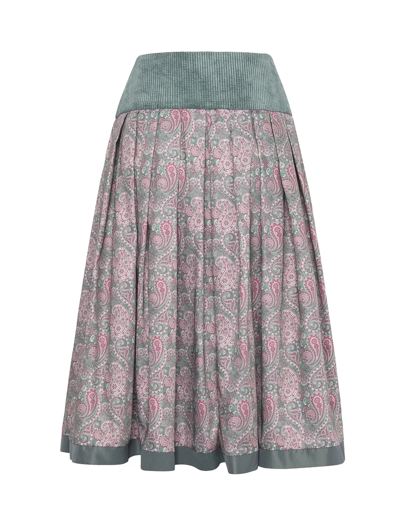 Passenrock mit Cord-Passe