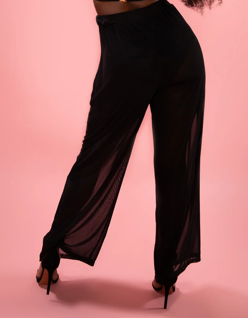 Hose Sheer Transparent Black