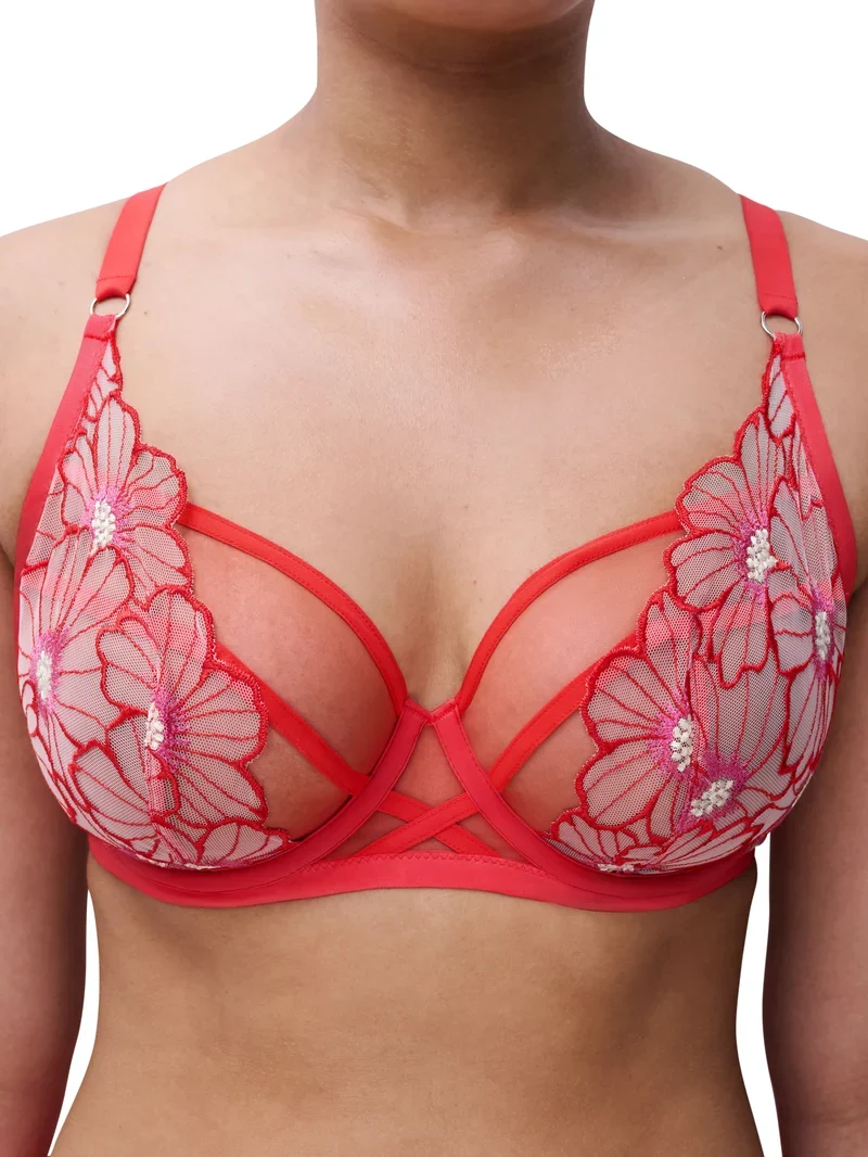 Chantelle – Üppiger Bügel-BH mit auffälliger Blume