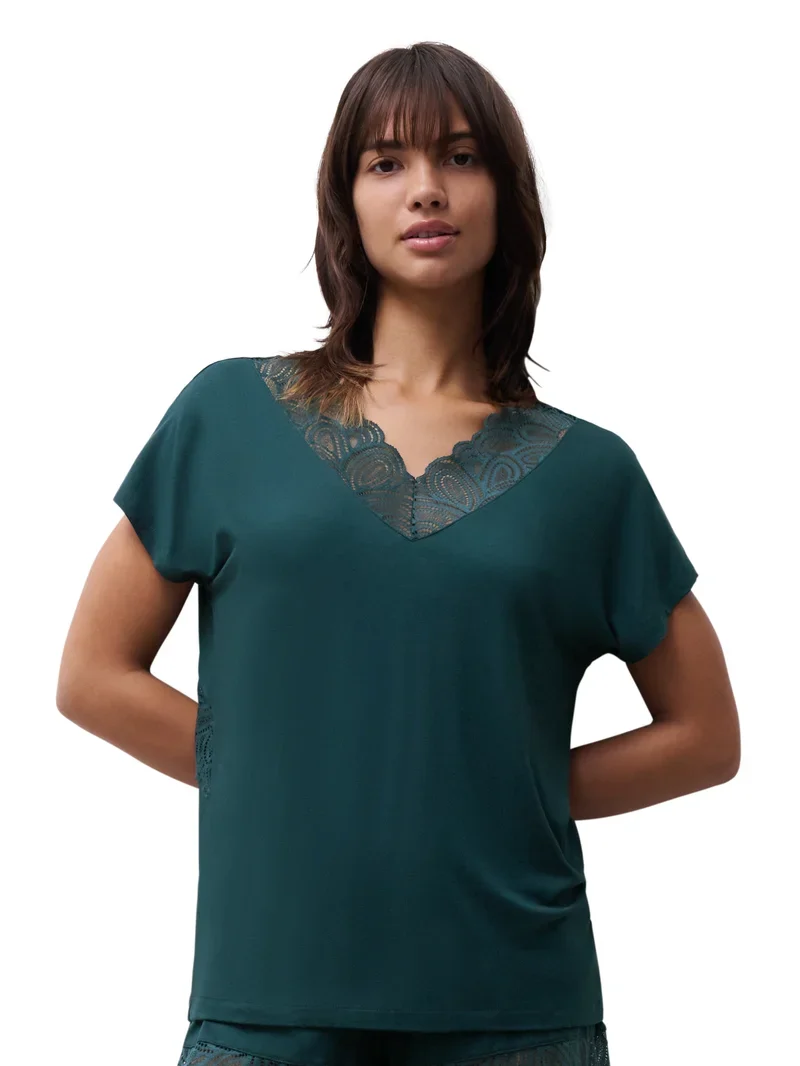 Femilet - Josie Top Kurzarm Eden Green