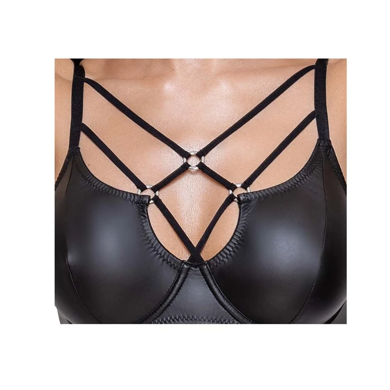 BH Set Damen Mattlook - Schwarz mit Riostring "Talisha"