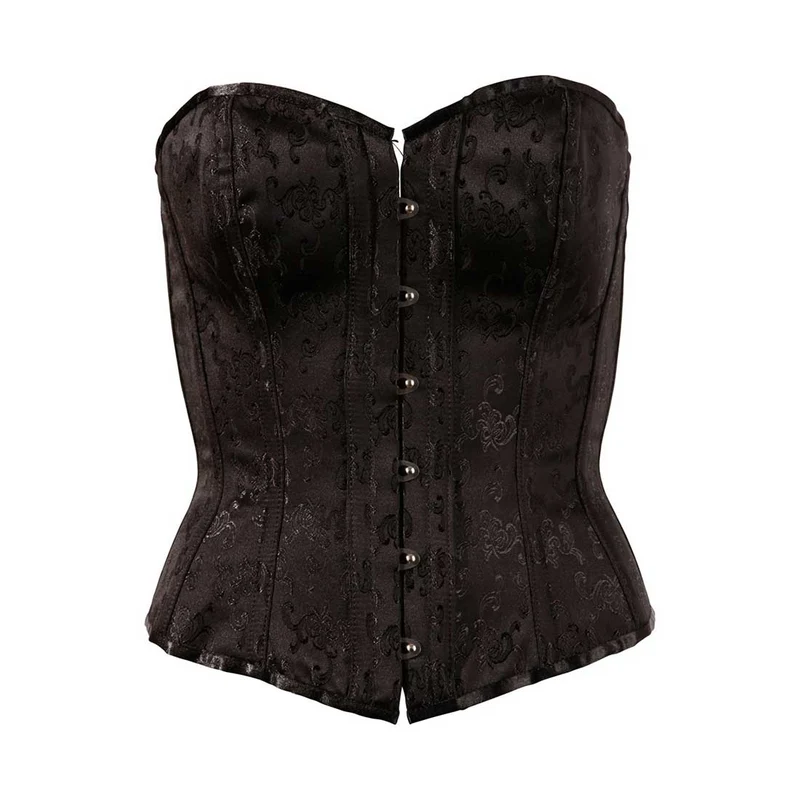 Straps Corsage M - 2XL im edlen Brokat-Look mit Stäben "Patricia"