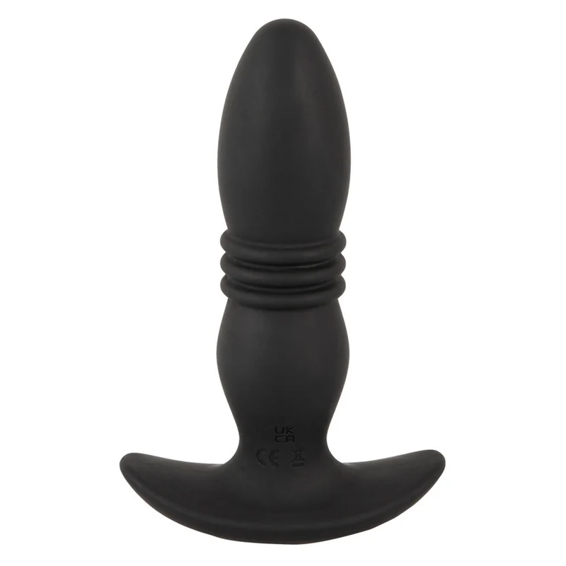 Vibro-Analplug mit kräftiger Stoßfunktion und Fernbedienung - 14,4 cm