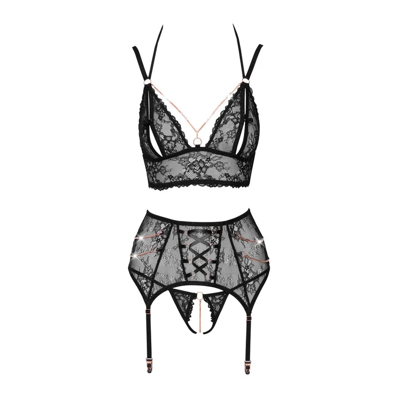 Elegantes Straps-Set S-XL mit stimulierenden Kettchen "Atira"
