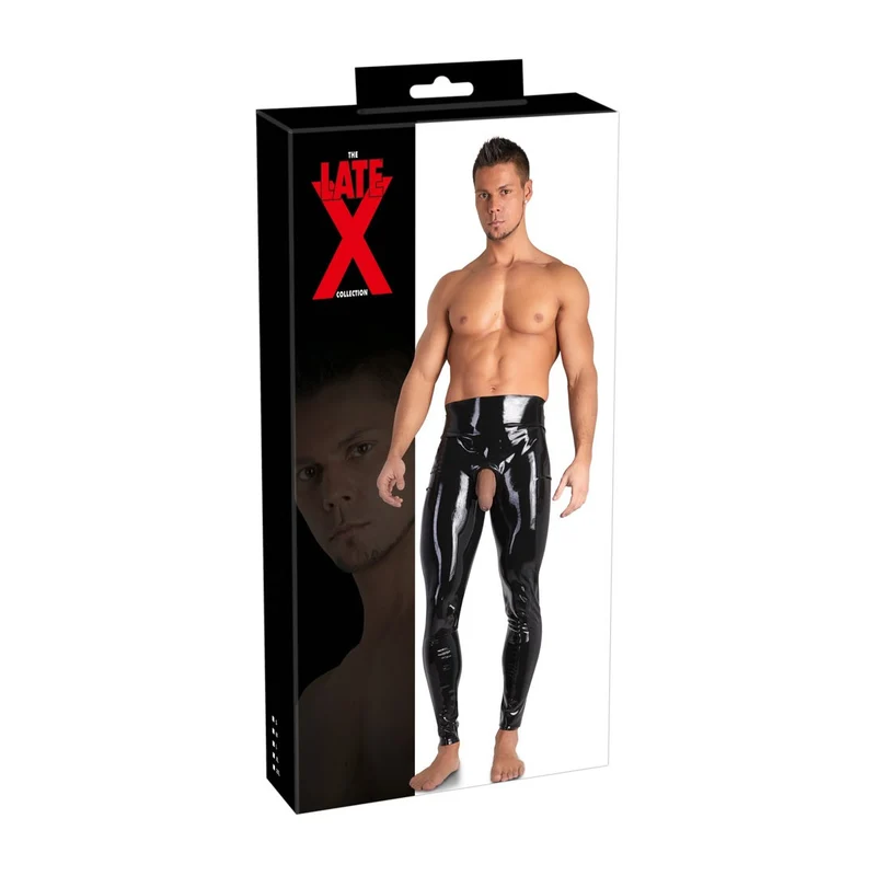 Latex Herren Leggings M - 2XL mit Showmaster-Funktion "Clifton"