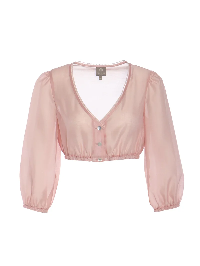 Dirndlbluse aus Organzastoff