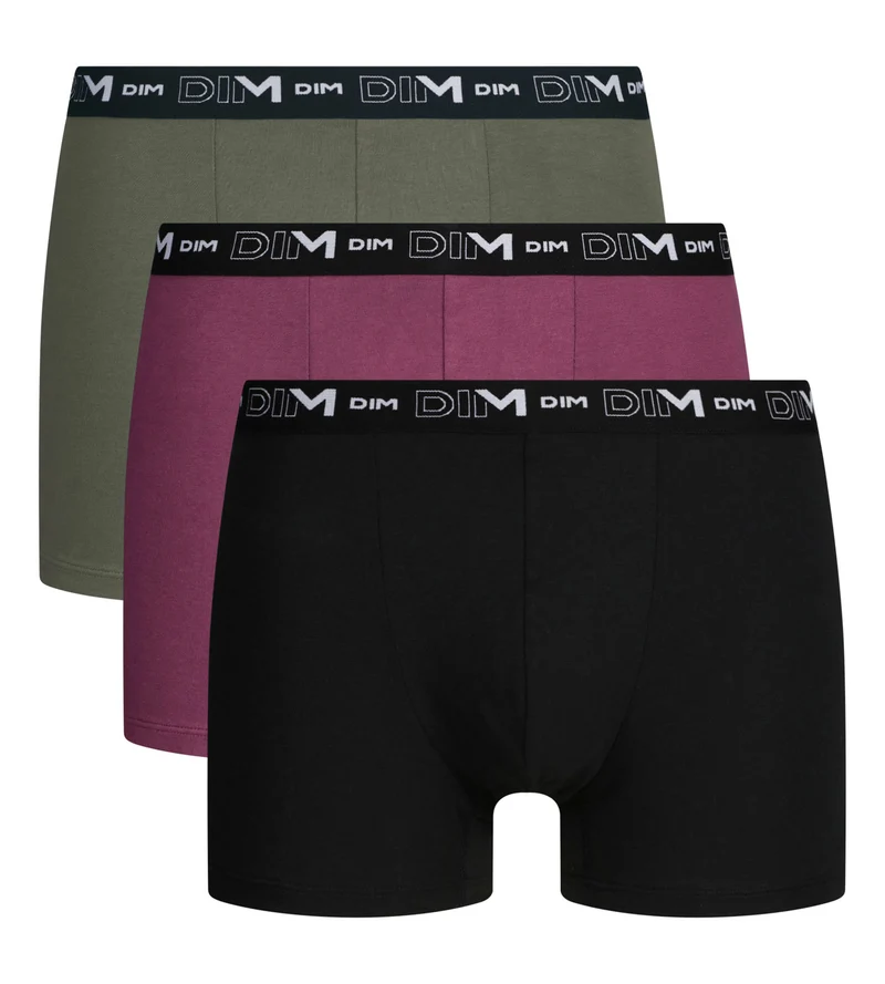 3er-Pack Boxershorts für Herren Mauve Eclipse Dim Coton Stretch