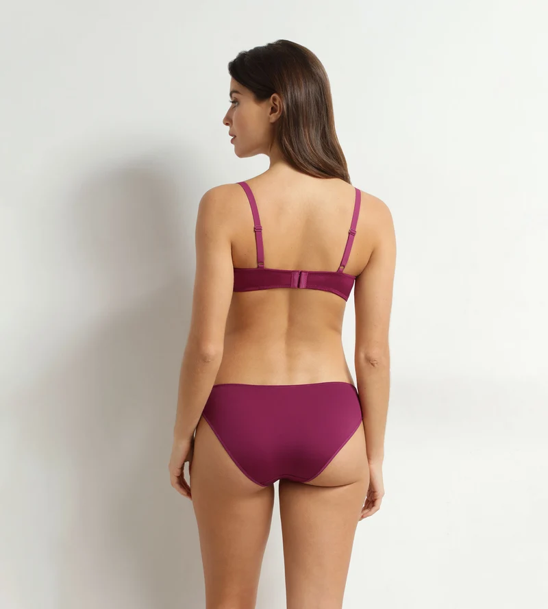 Damenhöschen aus Spitze und Netzstoff mit Blumenmuster „Fruits des Bois” von Dim Féminine