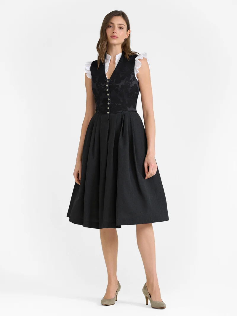 Dirndl ohne Schürze mit V-Ausschnitt - 70 cm