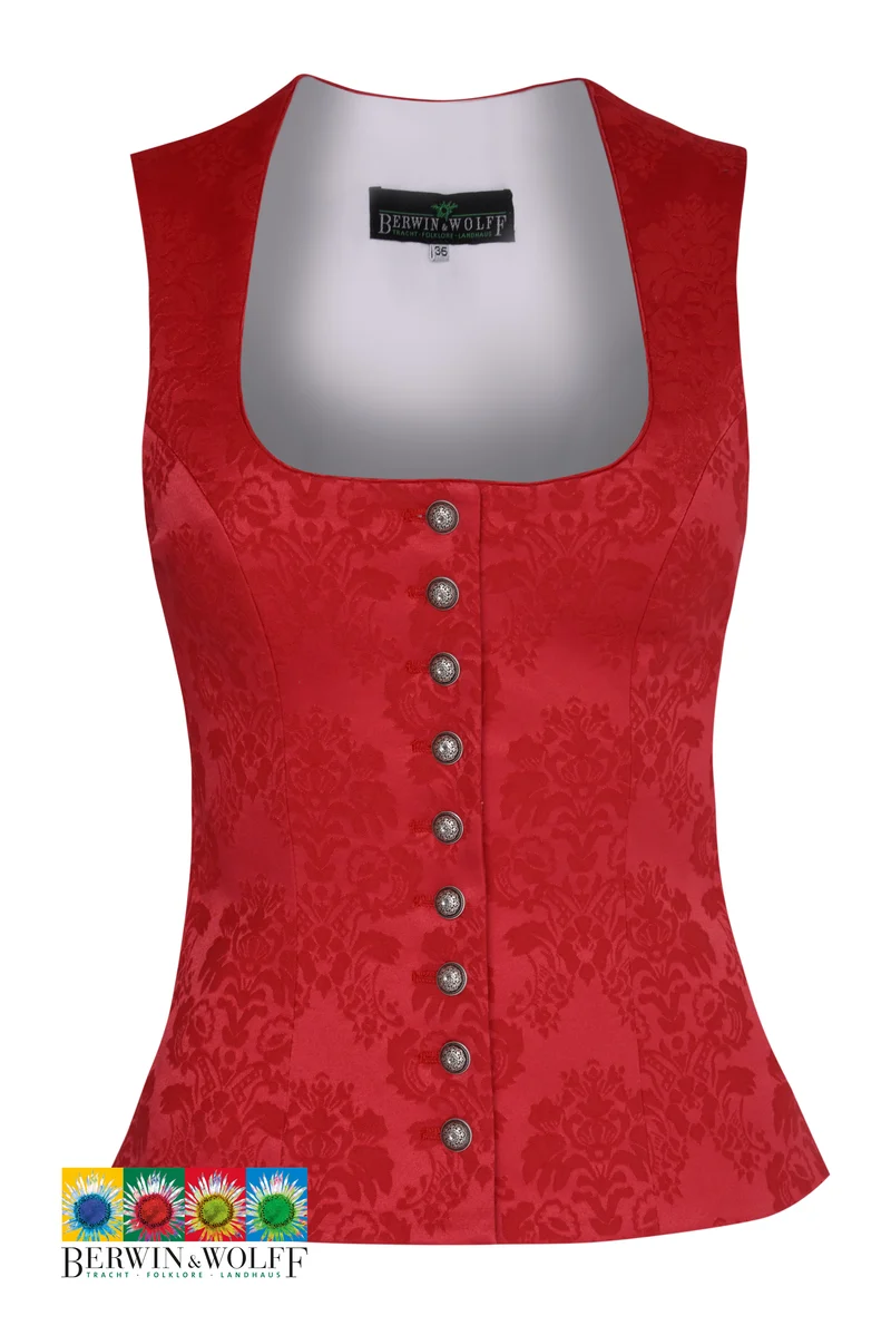 Trachtenmieder Damen – Stretch-Jacquard