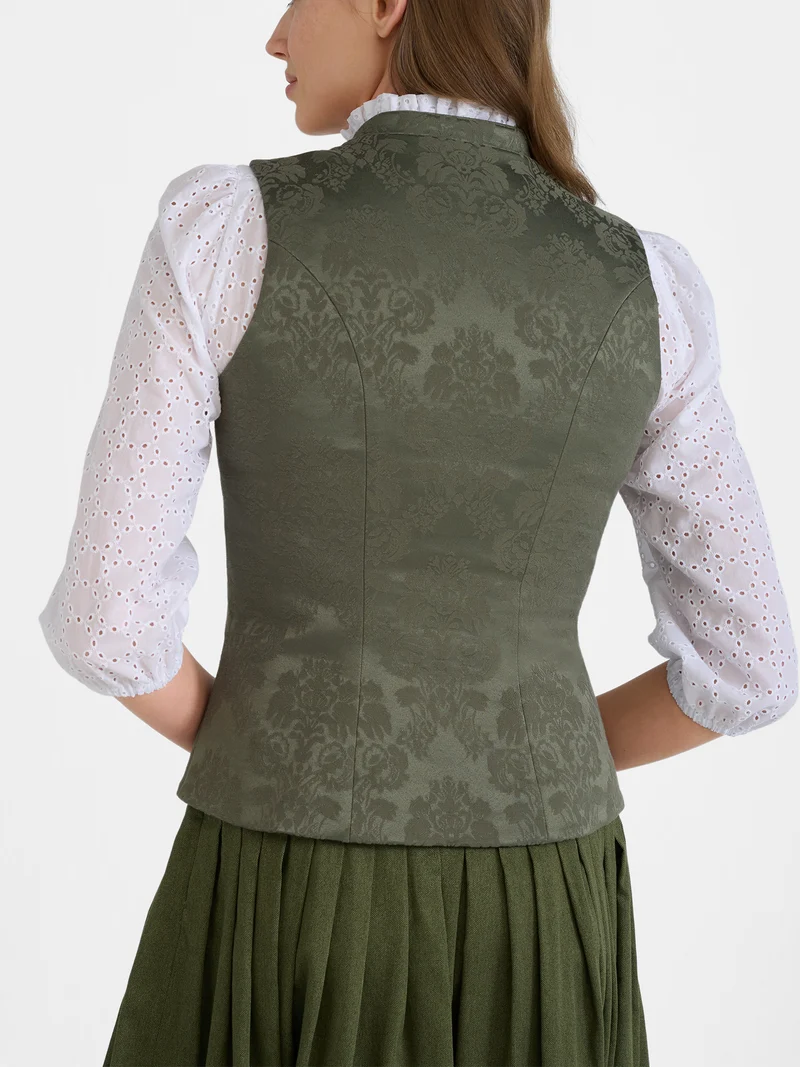 Mieder Stretch-Jacquard mit Stehkragen