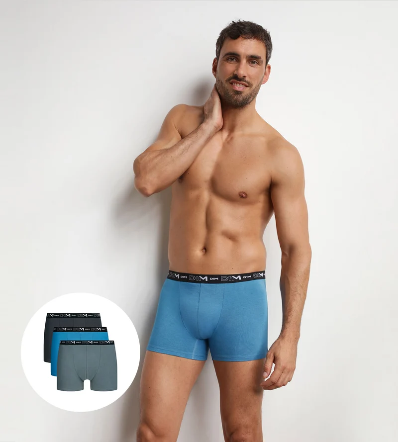 3er-Pack Boxershorts für Herren Bleu Elegant Dim Coton Stretch
