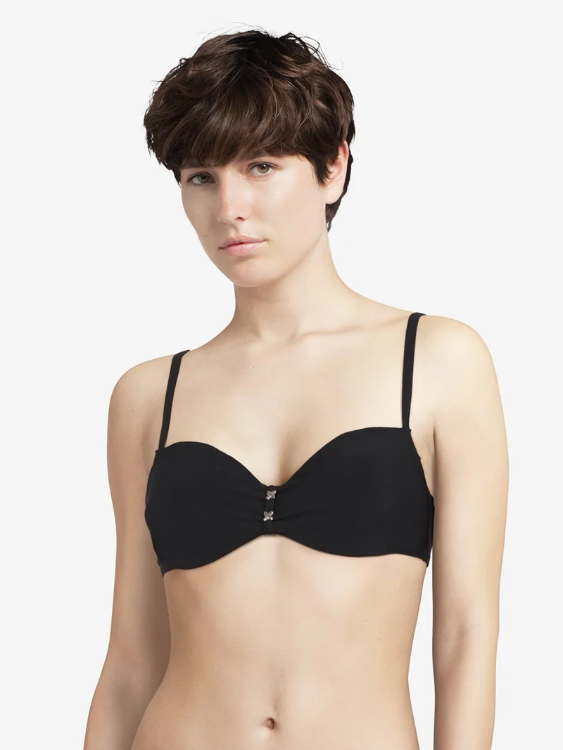 Chantelle Swimwear - Escape Half-Cup Memory Bikini Top Schwarz