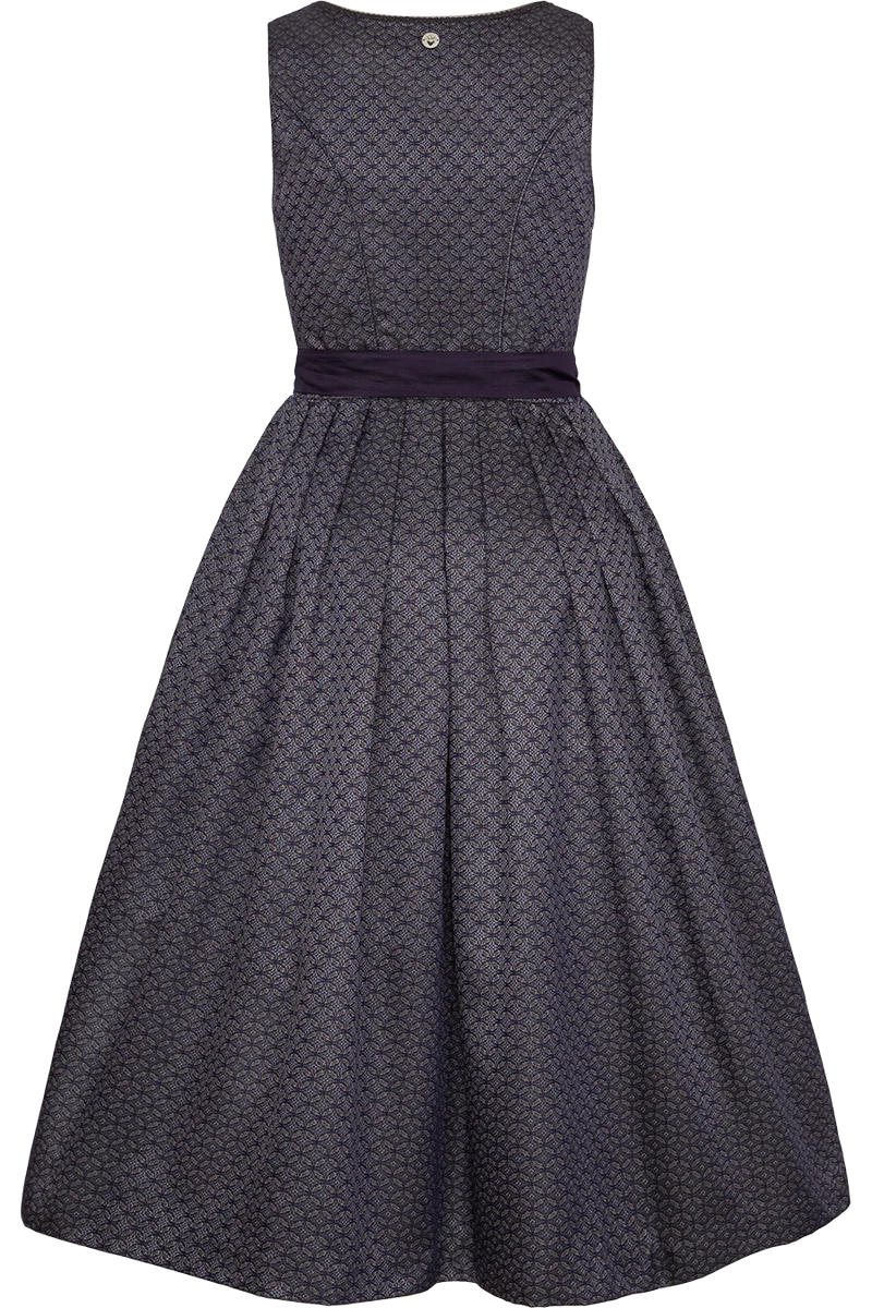 Dirndl lang mit Jacquard und Rautenmuster