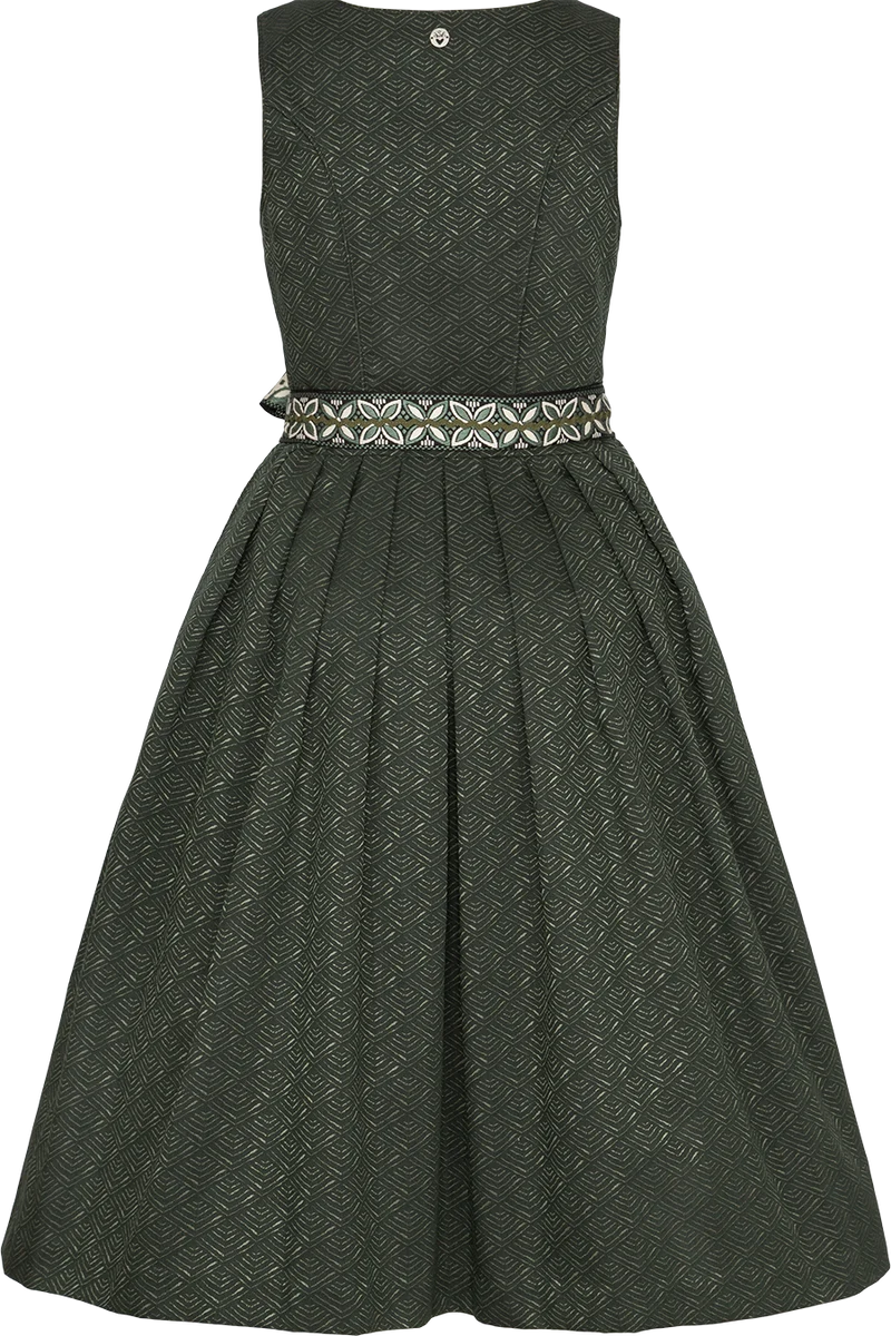 Midi-Dirndl mit herzförmigem Ausschnitt