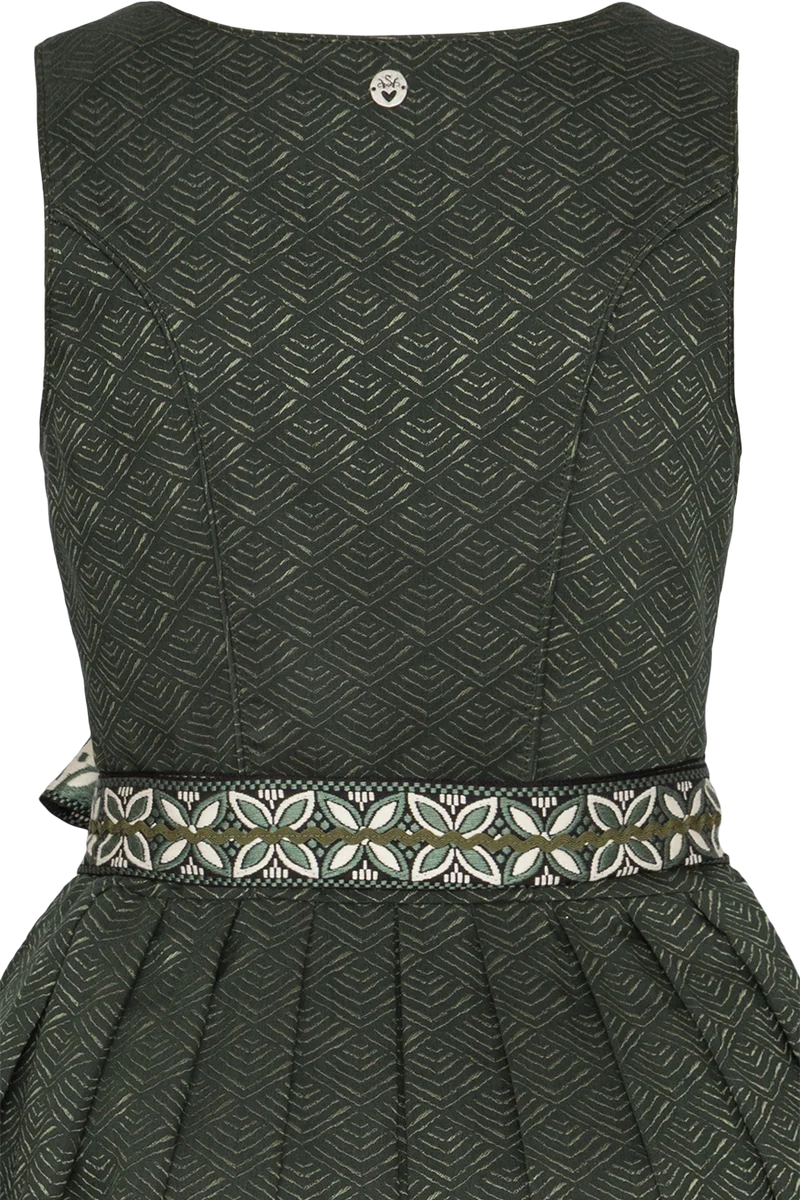 Midi-Dirndl mit herzförmigem Ausschnitt