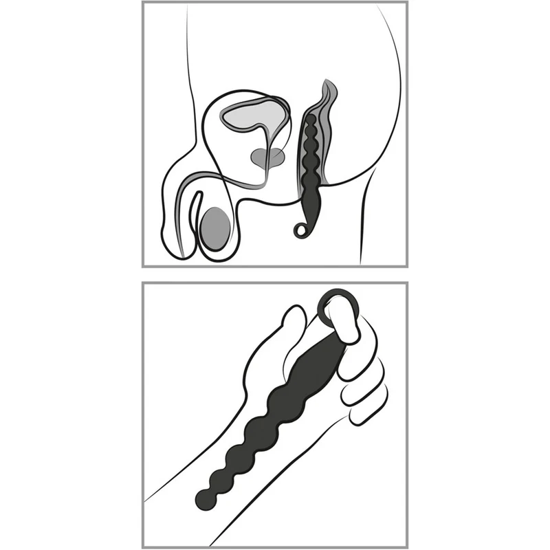 Anal-Vibrator im Kugeldesign mit 7 Vibrationsmodi, wasserdicht - 22,1 cm