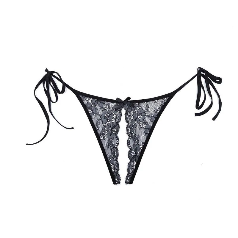 Adore Tie Up Side Panty S-L schwarz ouvert
