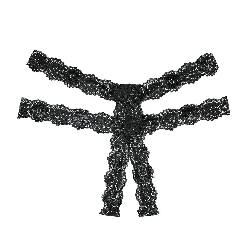 Allure Southern Rhapsody Panty S - L schwarz mit Spitze ouvert
