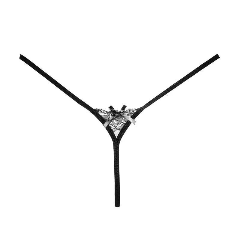 Allure Pixie Panty S - L schwarz mit Spitze