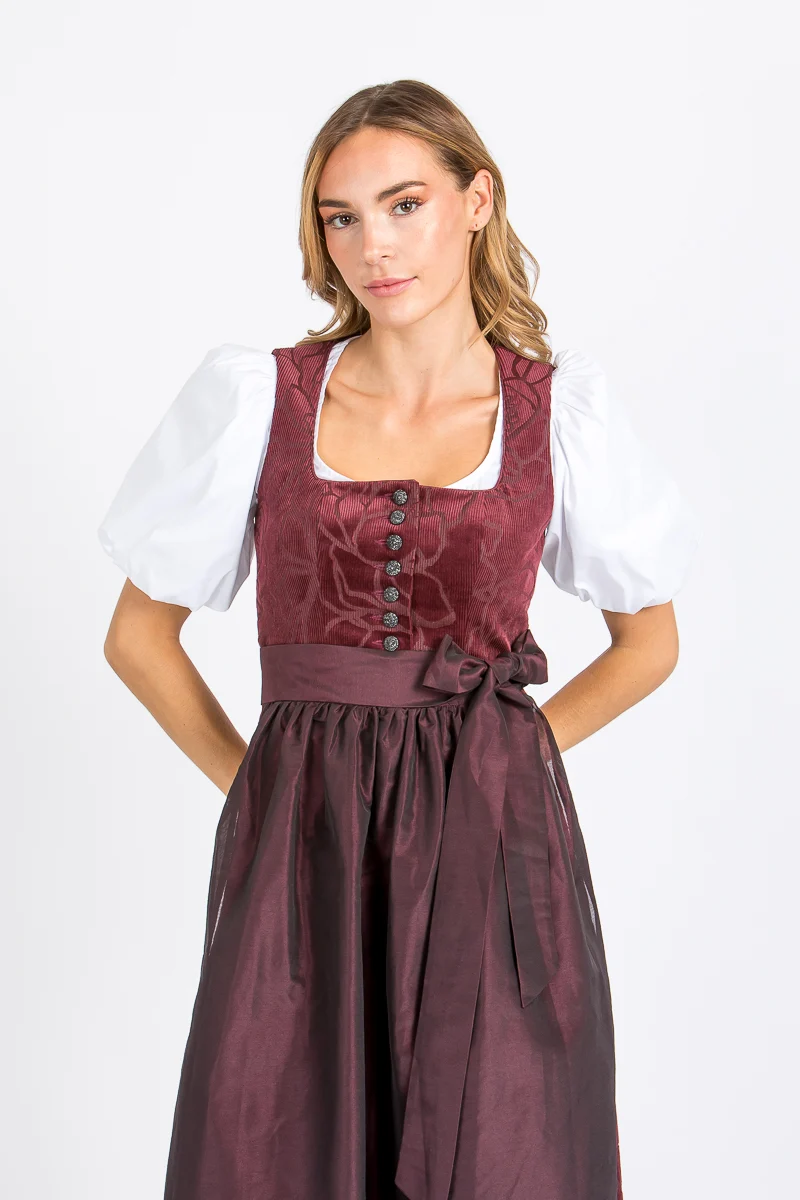 Almliebe Dirndl Loni bordeaux
