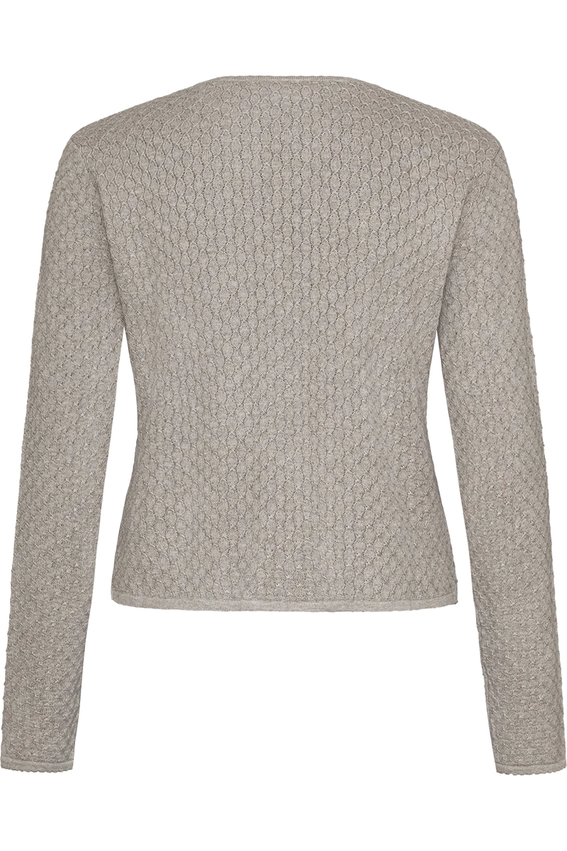 Dirndljacke kurz mit Wabenmuster - silber