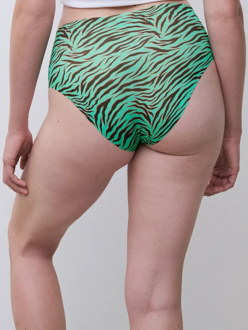 Chantelle - Pulpies High Waist Slip Smaragdzebra