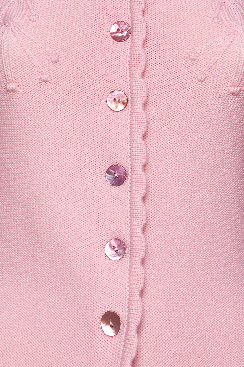 Strickjacke mit Puffärmel