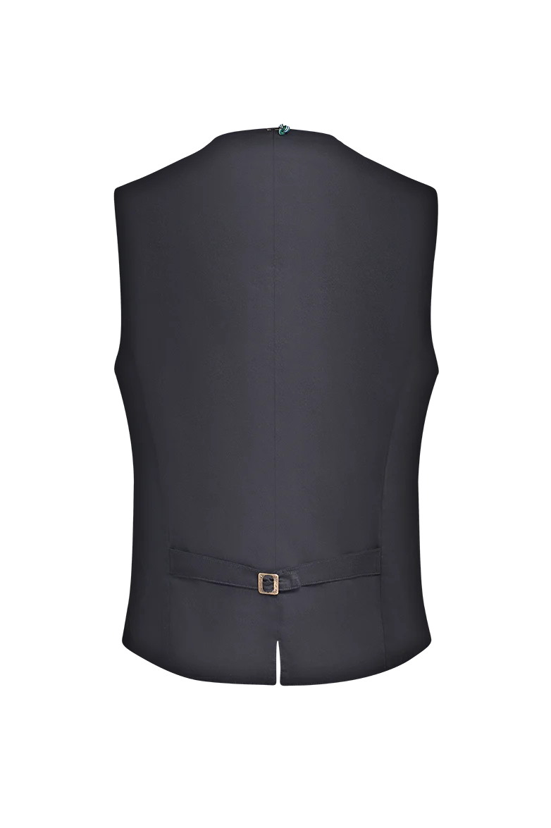 Vorpatiniertes Gilet aus Baumwolle/Leinen