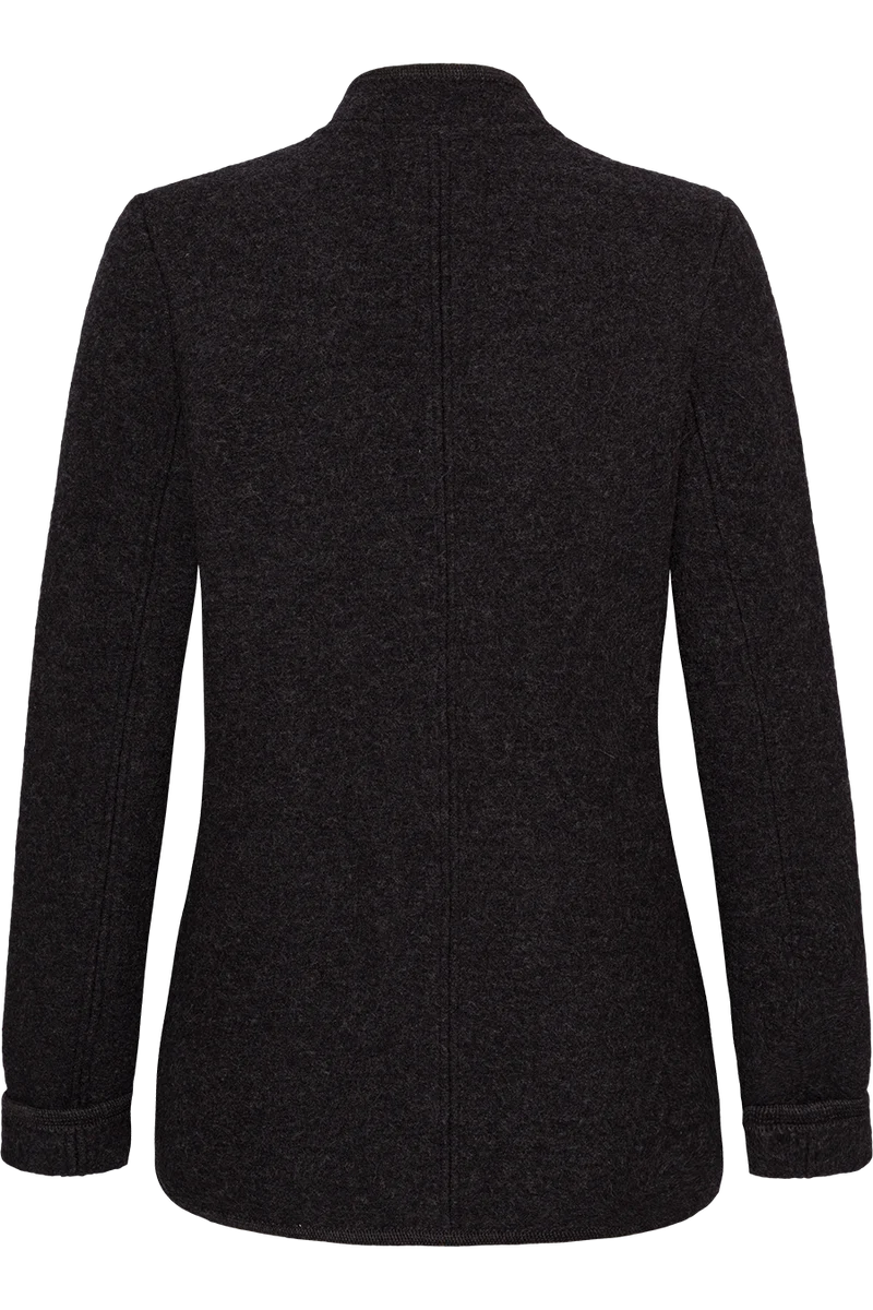 Damen Trachtenjacke aus feinster Schurwolle - anthra/anthra