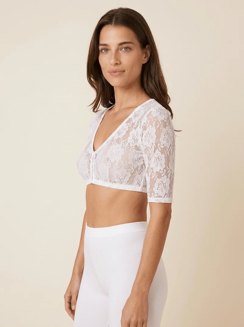 Dirndlbluse Mia weiß