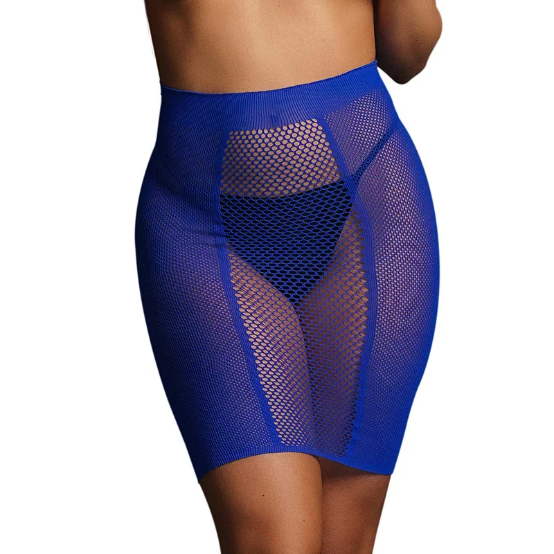 Weicher Netz Mini-Rock S-L elastisch in 2 Farben