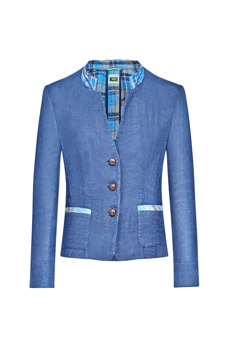 Jacke mit geflochtenem Knopf