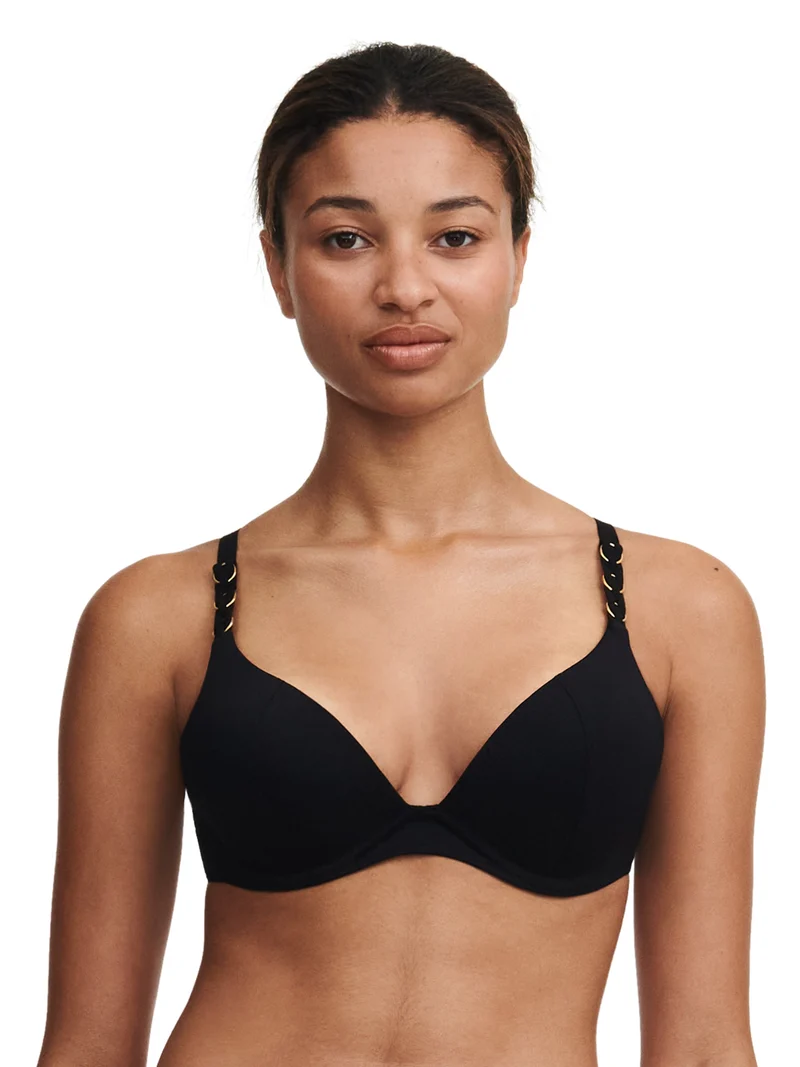 Chantelle Bademode – Emblem Push-Up-BH Schwarz