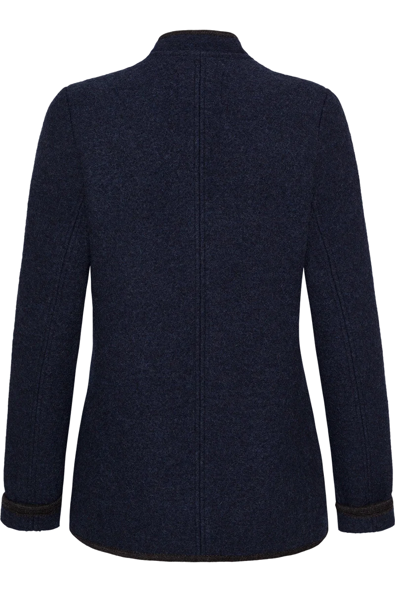 Damen Trachtenjacke aus feinster Schurwolle - marine/anthra