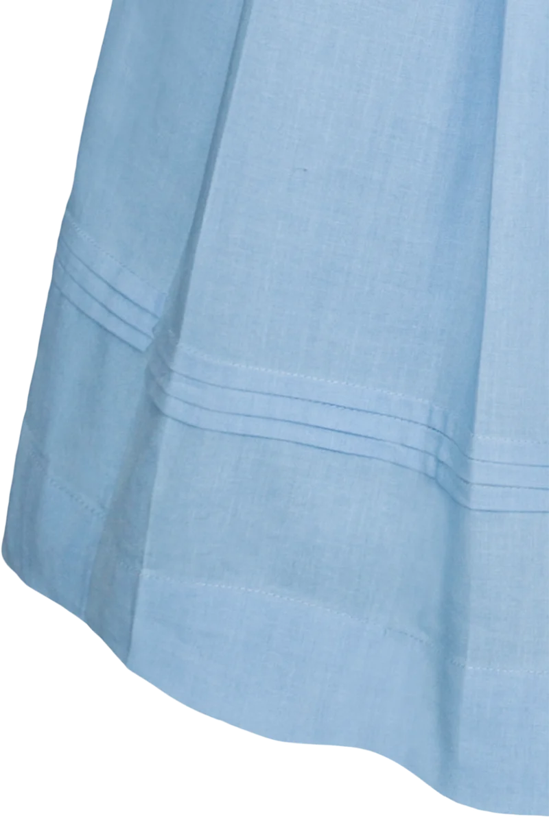 Dirndl aus Baumwolle mit Puffärmel - dunkelblau