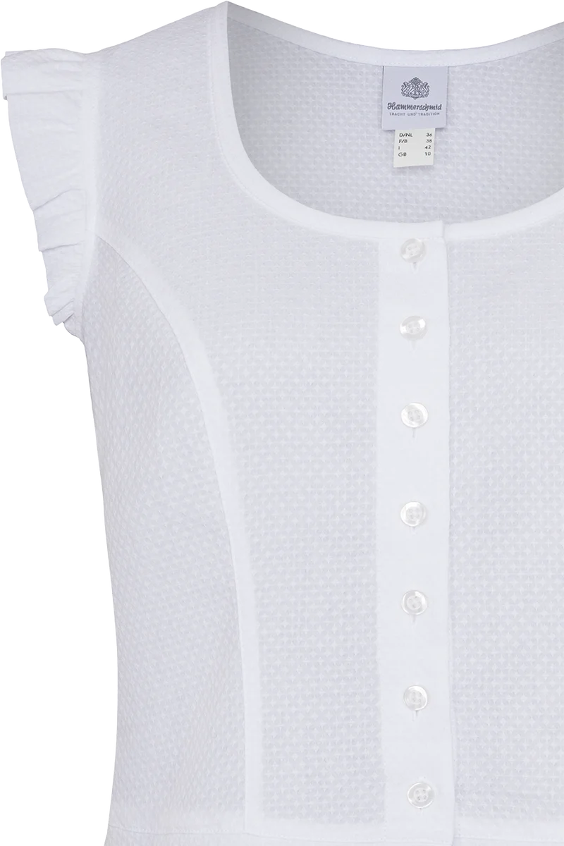 Damen Miederbluse tailliert mit Flügelärmel