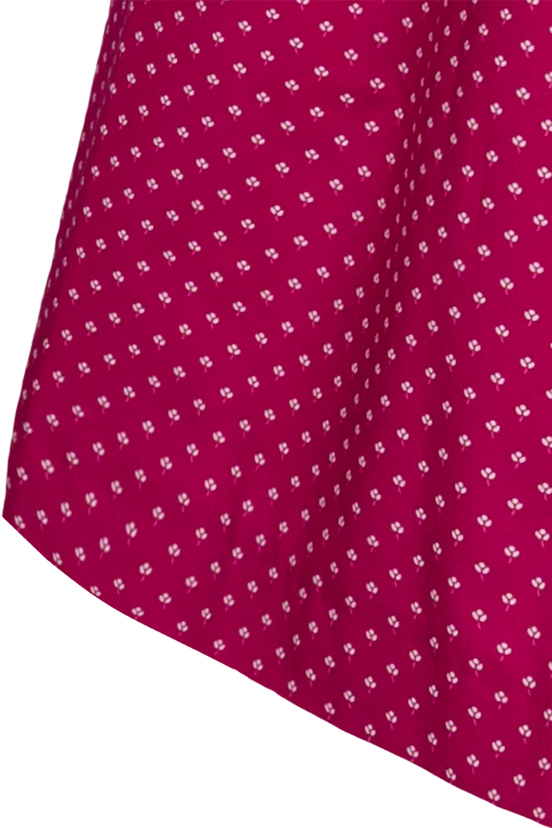 Langes Dirndl aus reiner Baumwolle - beere